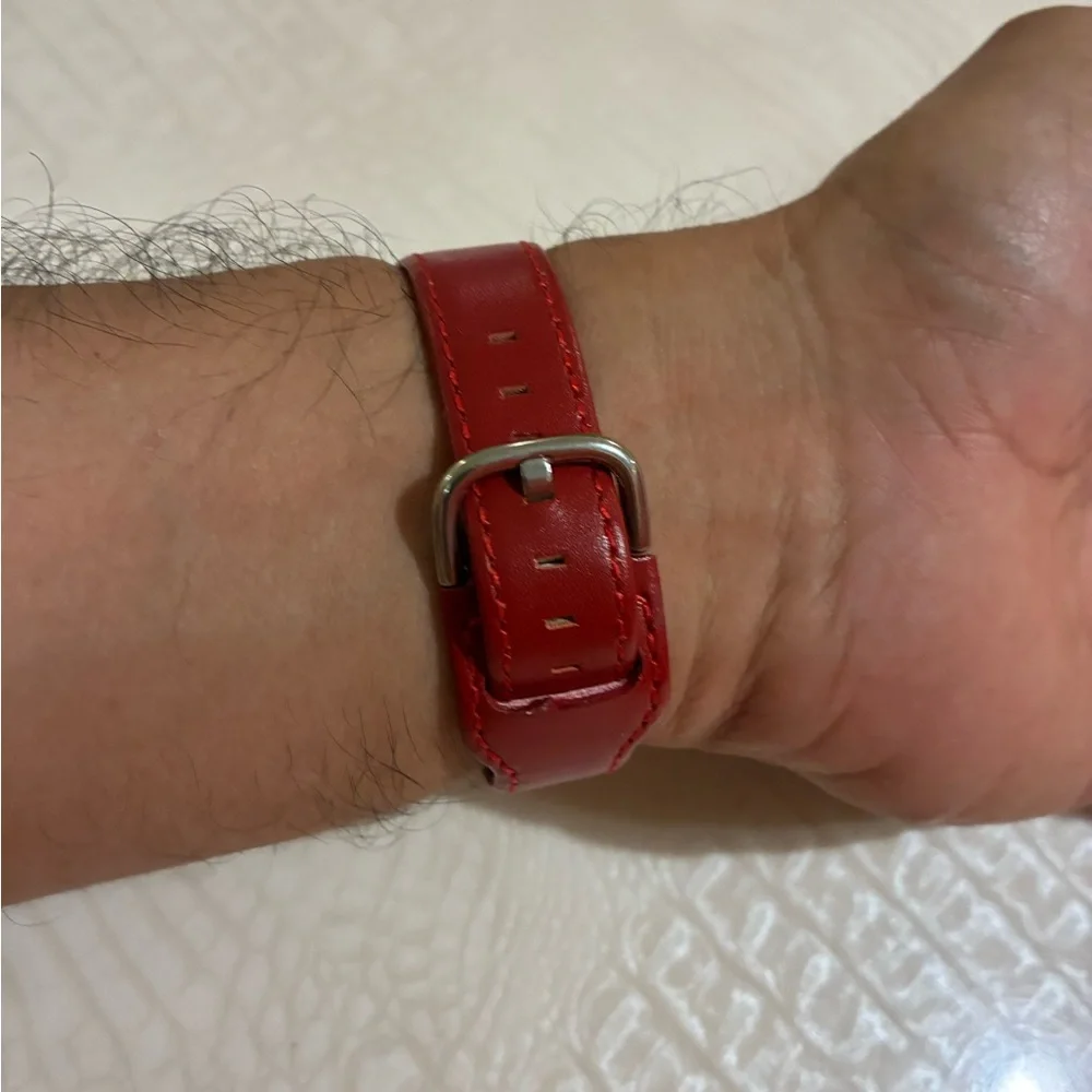 Fitbit Smartwatch with Red Strap